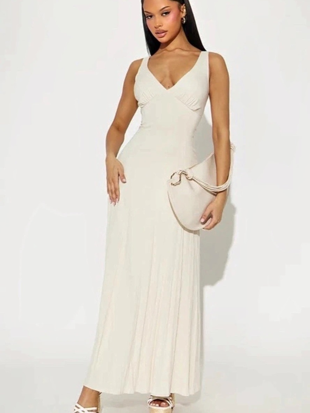 Cream Maxi Dress Like New